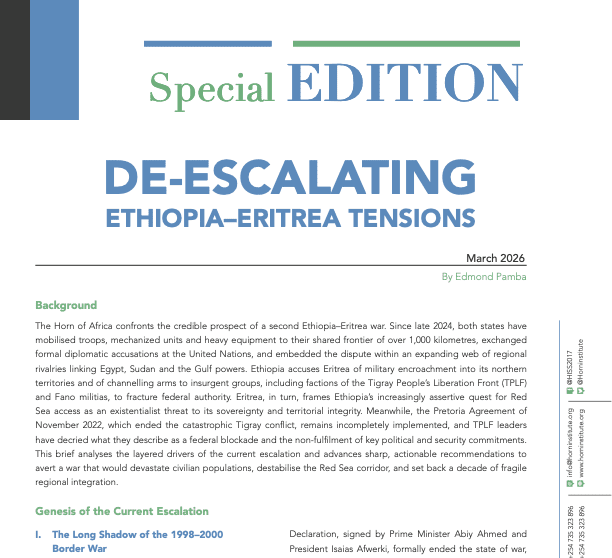 De-escalating Ethiopia–Eritrea Tensions